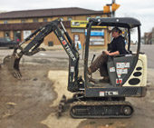 Terex mini excavator